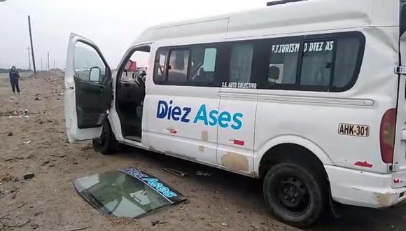  La Libertad: 12 heridos deja el despiste de una miniván en la Panamericana Norte