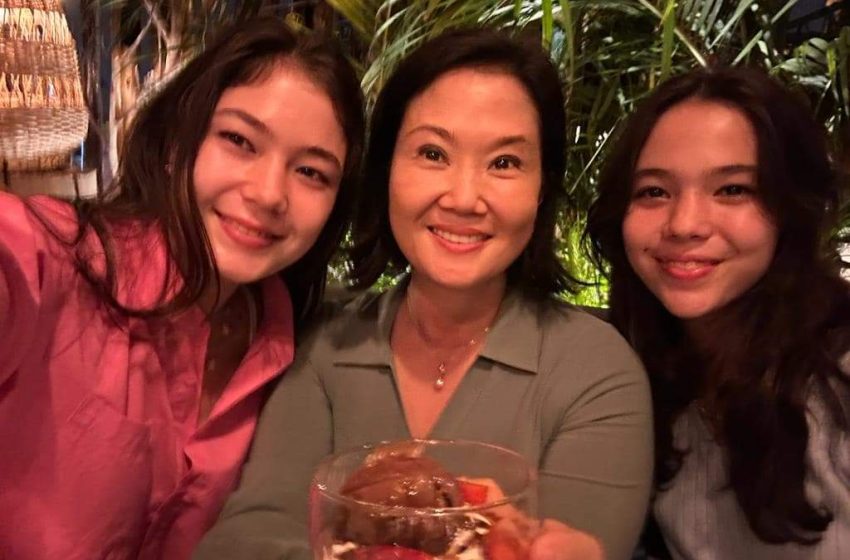 Keiko Fujimori celebró su cumpleaños con sus dos menores hijas