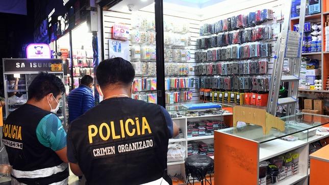  Policía Nacional incautó más de 8 mil celulares en operativos contra mercados negros