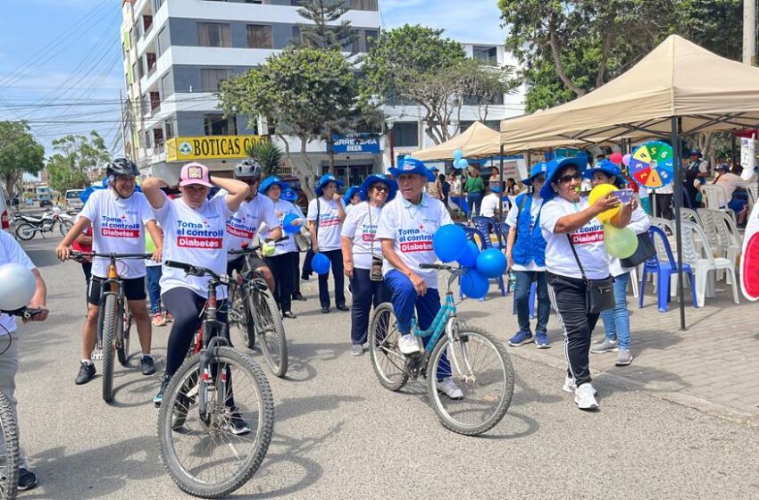  EsSalud La Libertad realizó campaña de salud y bicicleteada por el “Día Mundial de la lucha contra la Diabetes”