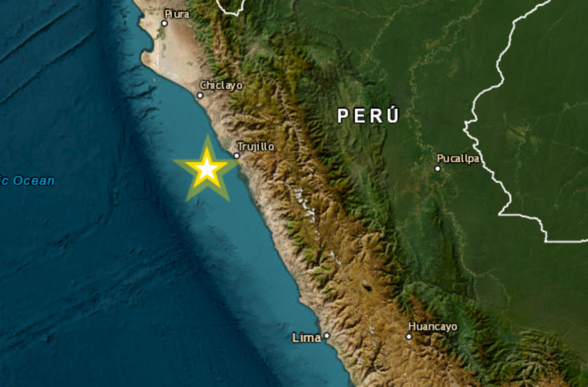  Temblor de magnitud 4.9 sacude Trujillo
