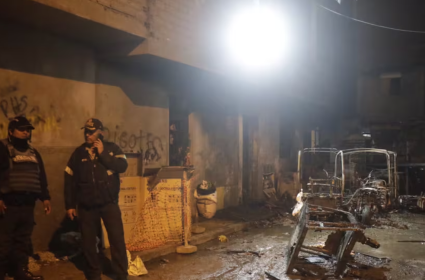  Diez fallecidos de una familia en incendio provocado por extorsionadores en La Victoria