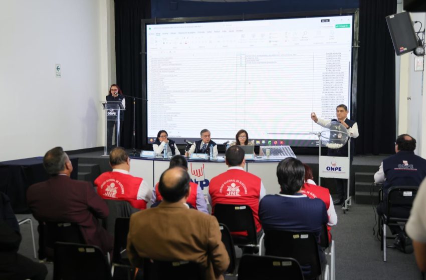  Elecciones 2026: ONPE define el orden de partidos en la cédula de sufragio