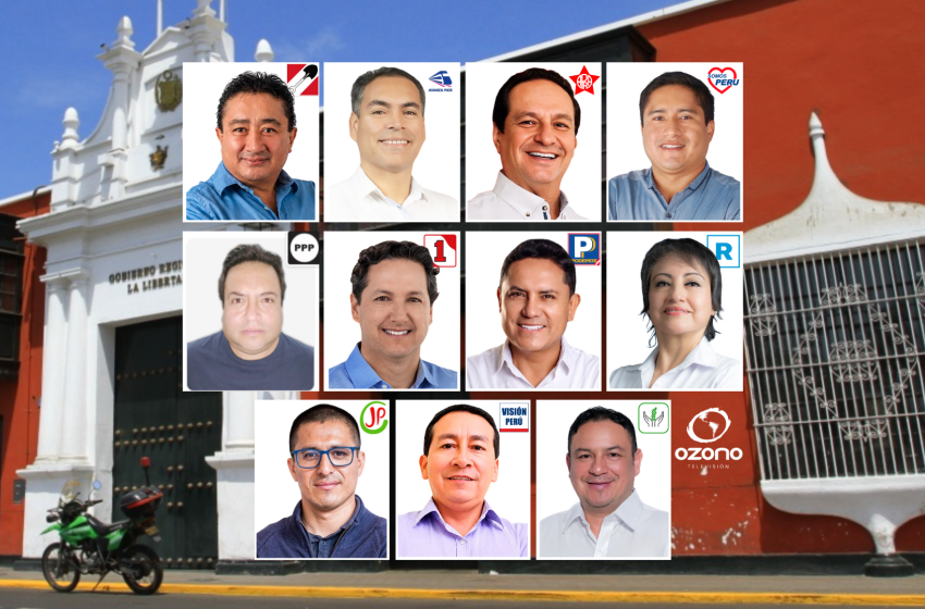  11 candidatos buscan llegar al Gobierno Regional de La Libertad